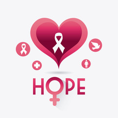 Breast cancer design.