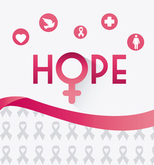 Breast cancer design.