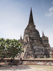 Fototapeta premium Ayutthaya Thailand - ancient city and historical place. Wat Phra Si Sanphet