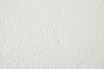 close up seamless background and texture of white foamed polysty