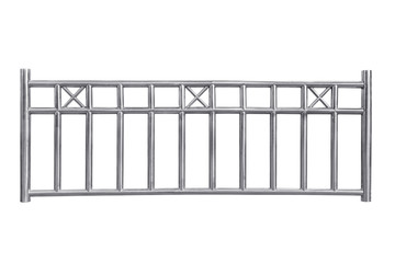 Stainless steel railing.