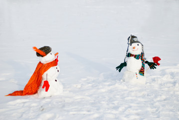 Two Snowmen - A lovely couple