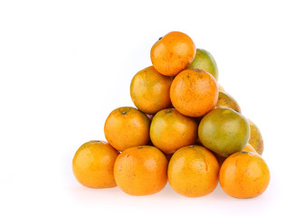 oranges fruit tropical isolated on white background
