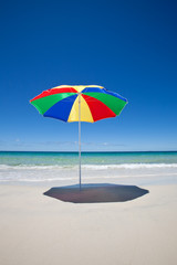 Umbrella on beach Australia