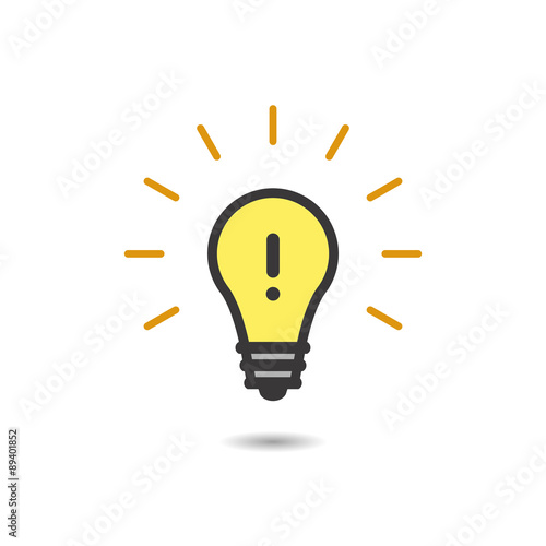 "Exclamation bulb" Stock image and royaltyfree vector files on Fotolia