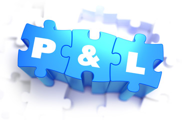 Profit and Loss - White Text on Blue Puzzles.