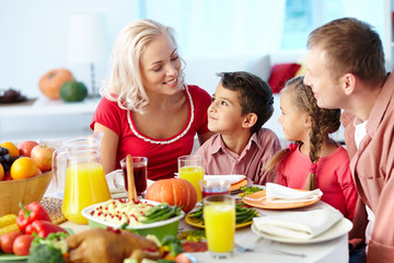 Dinner with children