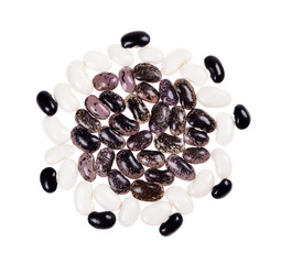 lima beans isolated on white background