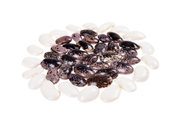 lima beans isolated on white background