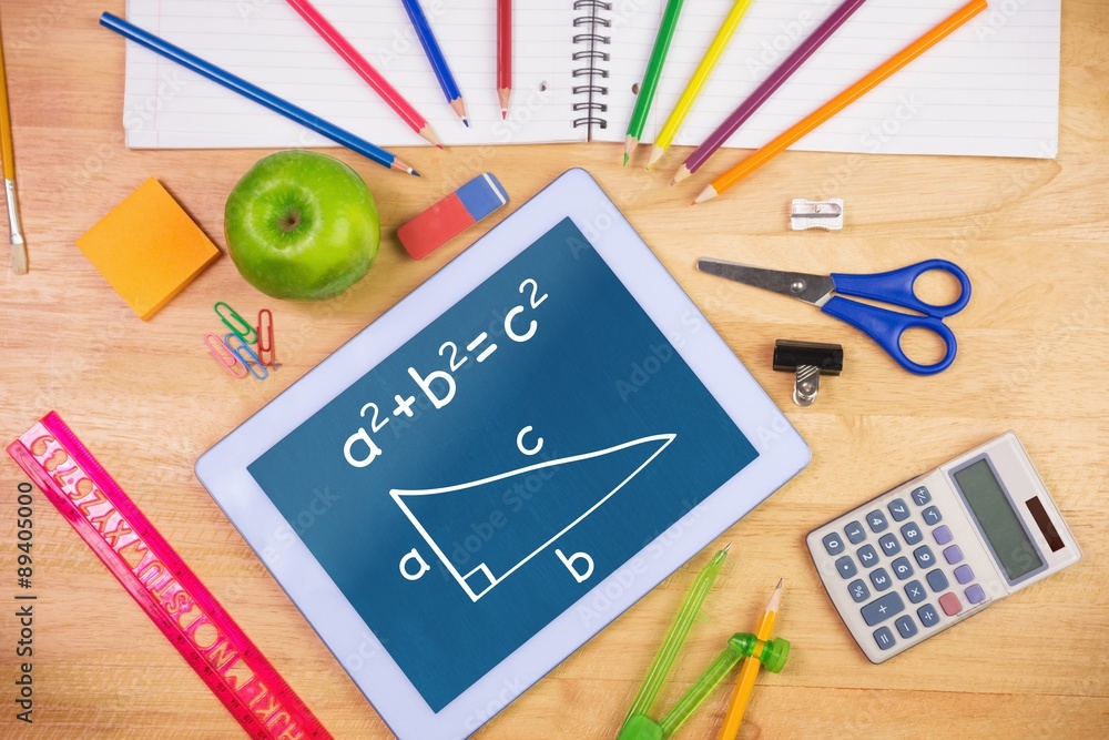 Poster composite image of trigonometry