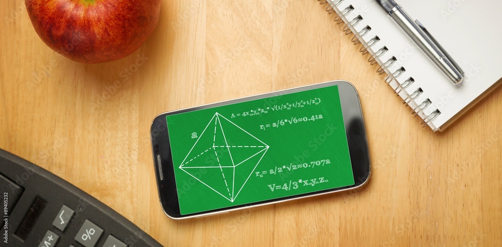 Poster composite image of math problems