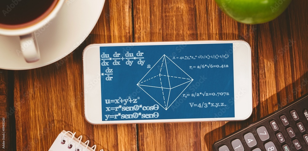 Poster composite image of math problems