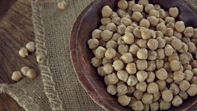 Heap of Chick Peas (loopable 4K UHD footage)