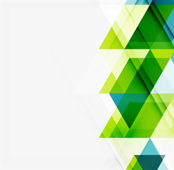 Abstract geometric background. Modern overlapping triangles