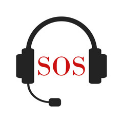 SOS call illustration