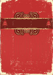 Vintage Christmas card for text