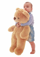 little boy with a Teddy bear