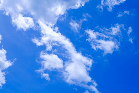 White cloud blue sky background