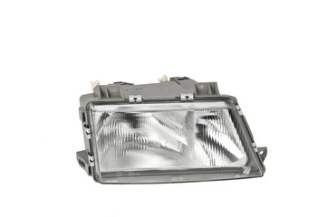 rearlight headlight car on white background
