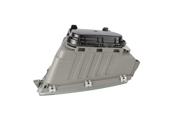 rearlight headlight car on white background