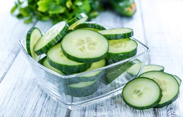 Heap of fresh Cucumbers