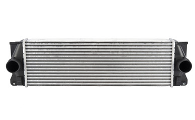 Car radiator on a white background