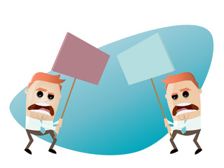 demo streik protest gegner streiken