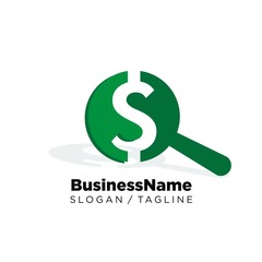 Fototapeta premium Search vector logo icon