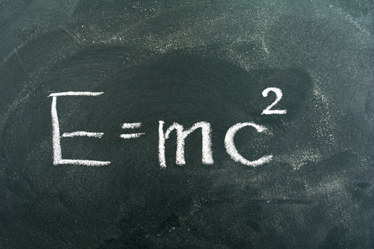 E=mc2,Albert Einstein,chalkboard,chalk,blackboard,colored chalk