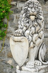 Architectural detail of lion statue