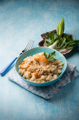 risotto with scallop