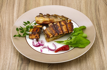 Roasted lamb ribs