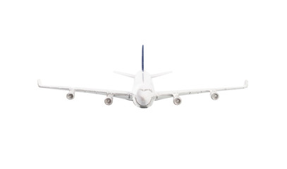 White airplane isolated