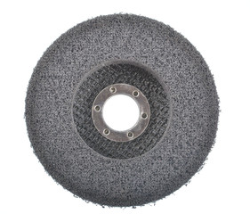 Abrasive wheels on a white background