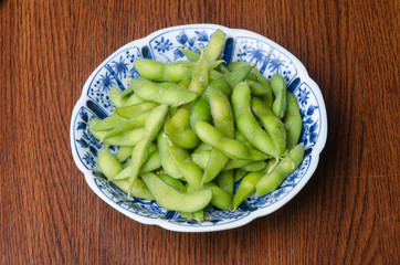 japanese cuisine. japanese soybean on the background