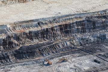 aerial view of coal mine