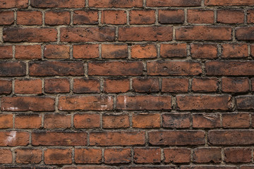 red brick wall