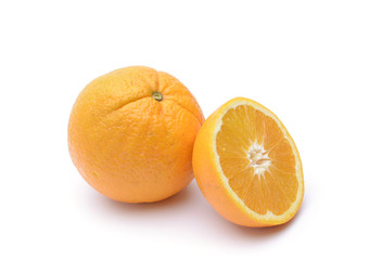 Orange fruit on white