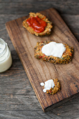 Zucchini pancakes