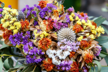 dry flowers group vintage style