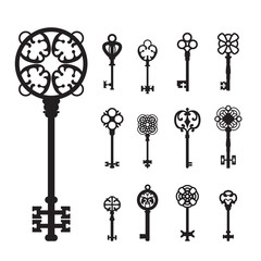 Vector Illustration of Vintage keys.