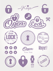 Vector Illustration of locks.