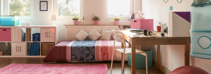 Colorful teenager room