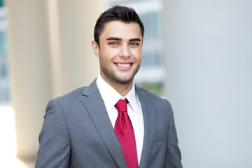 Handsome smiling businessman portrait