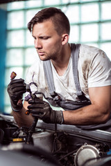 Automobile repair shop worker