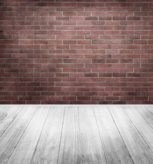 emty room with brick wall