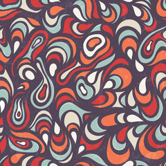 Seamless psychedelic print. Endless background.