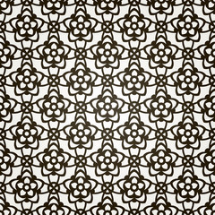 Vector seamless floral background. Lace pattern.