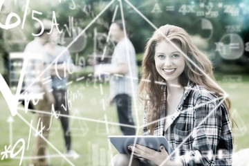 Composite image of maths equation