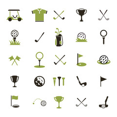 Vector Illustration with black & green pictograph.